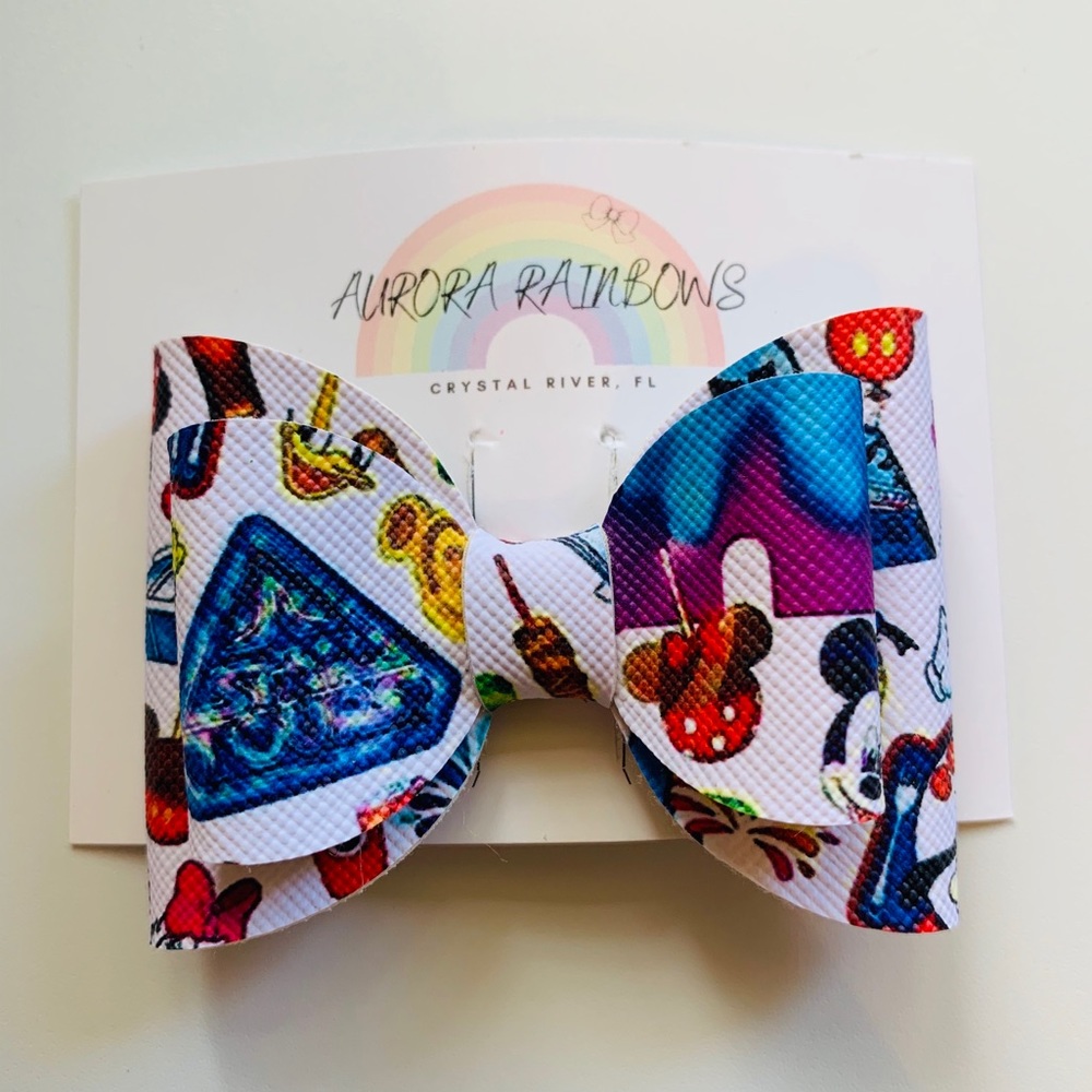 Disney Faux Leather Theme Park Bow or headband